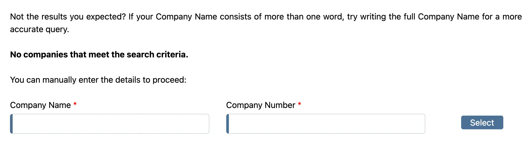 Manual LEI registration form